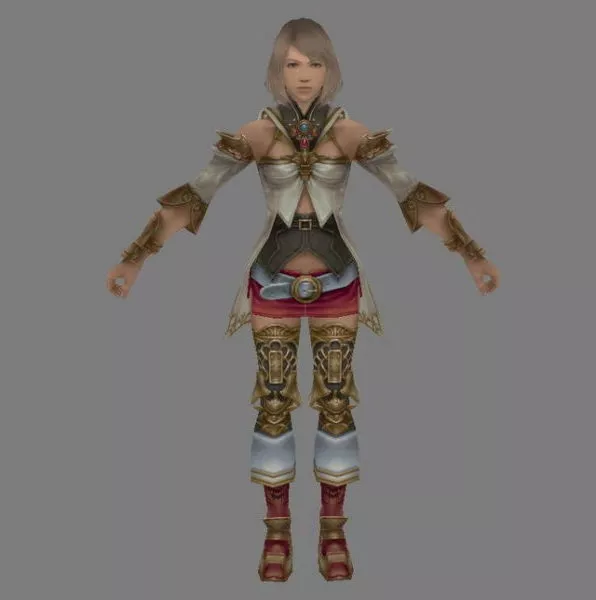 Ashe In Final Fantasy 3d model Ashe In Final Fantasy 3d model