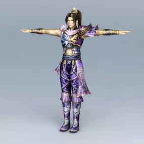 Asian Man Martial Artist 3d model