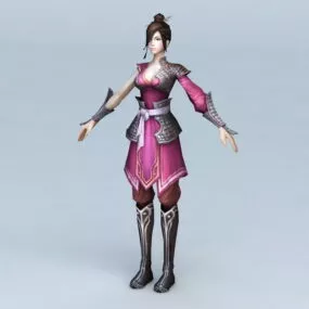 Asian Warrior Women 3d model