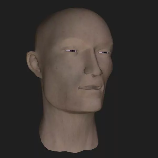 Human Genesis Character With Goggles 3d model