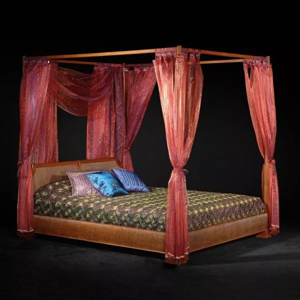 Asian Classic Canopy Bed Furniture 3d model Asian Classic Canopy Bed Furniture 3d model