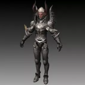 Asmodian Warrior Male 3d model