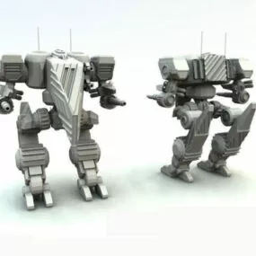 Assault Mech Robots Character 3d model