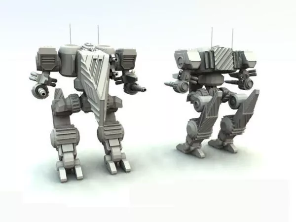 Assault Mech Robots Character 3d model Assault Mech Robots Character 3d model