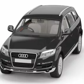 Audi Q7 Suv Black 3d model