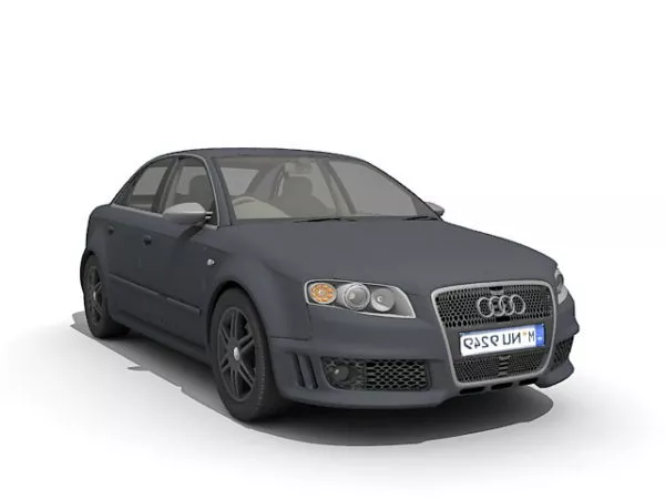 Audi Rs 4 Compact Executive Car 3d model Audi Rs 4 Compact Executive Car 3d model