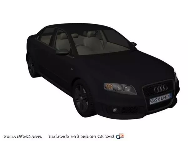 Audi Rs 4 Quattro 3d model Audi Rs 4 Quattro 3d model