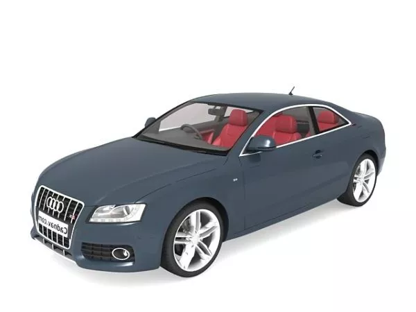 Audi S5 Coupe Blue 3d model Audi S5 Coupe Blue 3d model