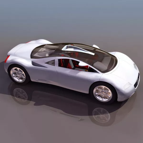 Audi Supercar-styled Concept Car 3d model Audi Supercar-styled Concept Car 3d model