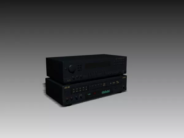 Amplifier Stereo Device 3d model