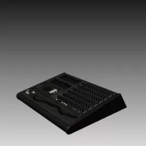 Audio Production Console 3d model