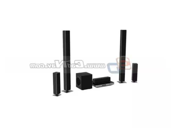 Jvc Bookshelf Speakers 3d model