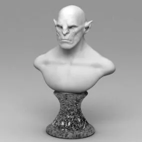 Azog Bust 3d model