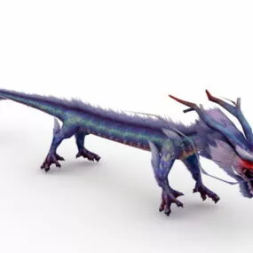 Azure Chinese Dragon 3d model