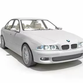 Bmw 5 Series Luxury Car 3d model