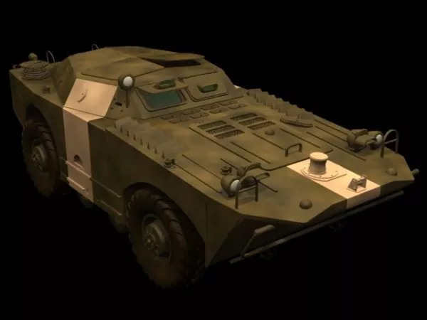 Brdm-1 Armored Scout Car 3d model Brdm-1 Armored Scout Car 3d model