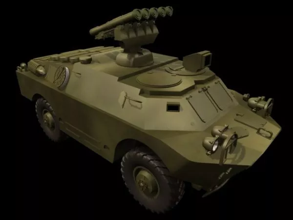 Brdm-3 Armoured Fighting Vehicle 3d model Brdm-3 Armoured Fighting Vehicle 3d model