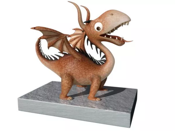 Dark Dragon Fighting 3d model