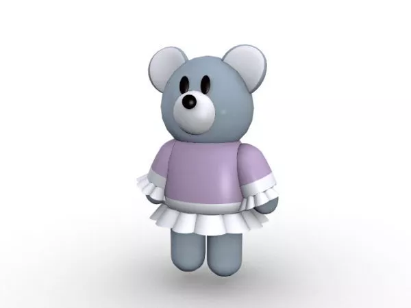 Baby Girl Teddy Bear 3d model Baby Girl Teddy Bear 3d model