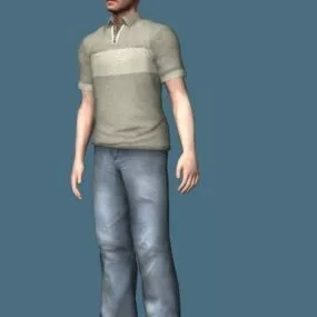 Bald Man 3d model