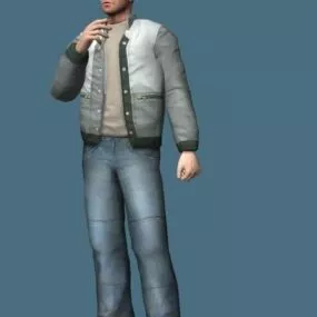 Bald Man Rigged 3d model