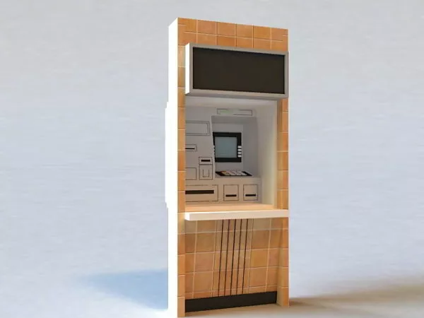 Bank Atm Machine 3d model Bank Atm Machine 3d model