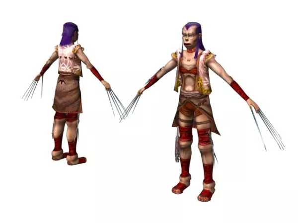 Futuristic Cyber War Warrior 3d model