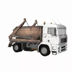 Barreled Garbage Carrier 3d model