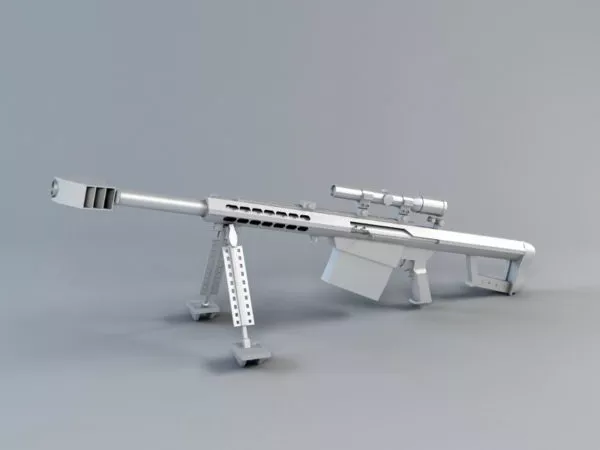 Barrett M82 3d model Barrett M82 3d model