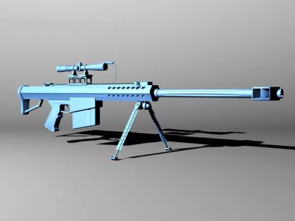 Barrett M95 Gun 3d model