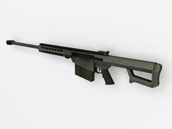 Tactical Rifle With Shells 3d model
