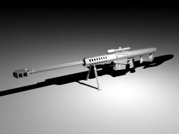 Barrett M99 Rifle 3d model Barrett M99 Rifle 3d model
