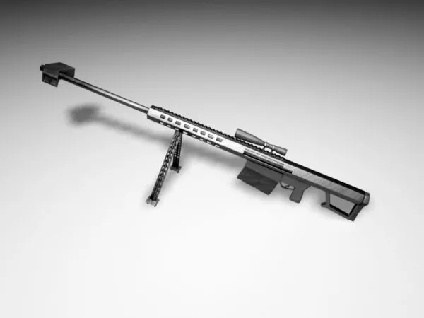 Barrett Rifle 3d model Barrett Rifle 3d model