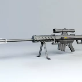 Barrett Sniper Rifle 3d model