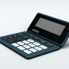 Basic Electronic Calculator 3d model