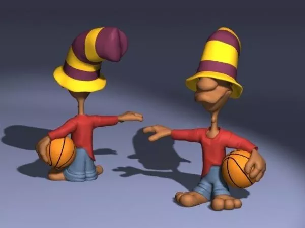 Basketball Player Cartoon Character 3d model Basketball Player Cartoon Character 3d model