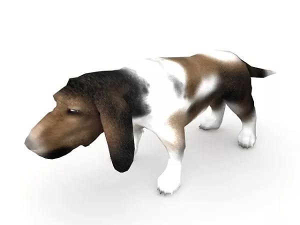 Yellow Dog 3d model