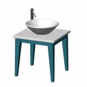 Bathroom Basin Stand 3d model