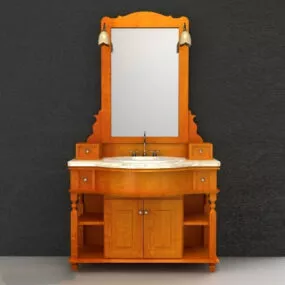 Antique Bathroom Vanity Wash Basin 3d model