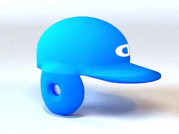 Batting Helmet 3d model Batting Helmet 3d model