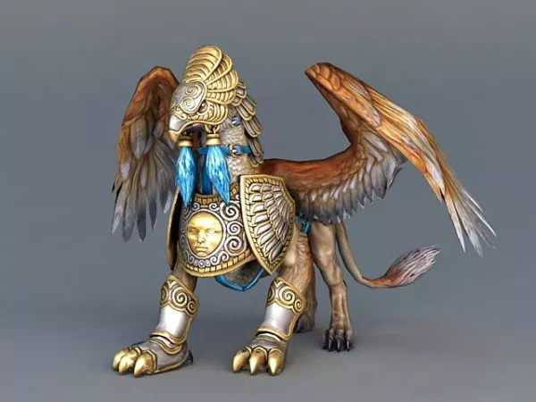 Battle Griffin Animal 3d model Battle Griffin Animal 3d model