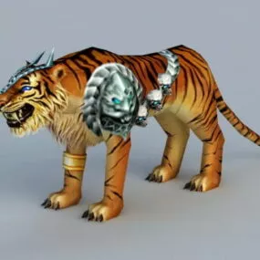 Battle Tiger Rigged 3d model