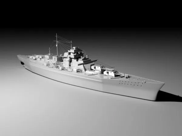 Battleship Tcg Heybeliada 3d model