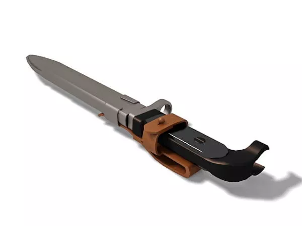 Fish Dagger 3d model