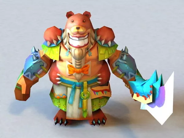 Bear Warrior 3d model Bear Warrior 3d model