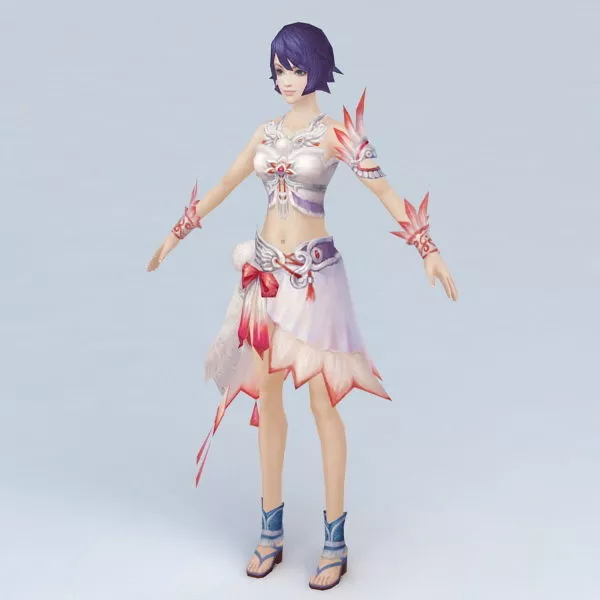 Beautiful Anime Princess 3d model Beautiful Anime Princess 3d model