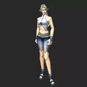 Character Beautiful Cg Girl 3d model