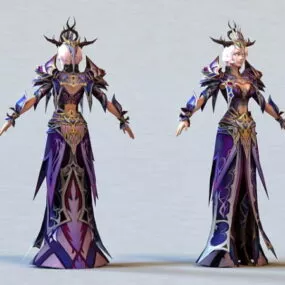 Beautiful Sorceress 3d model