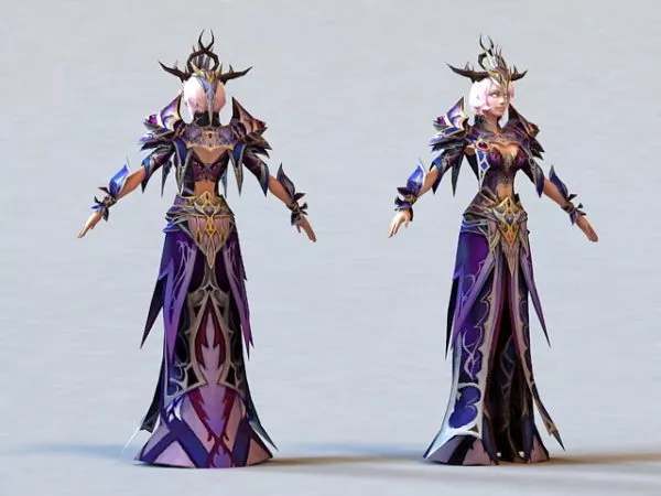Beautiful Sorceress 3d model Beautiful Sorceress 3d model