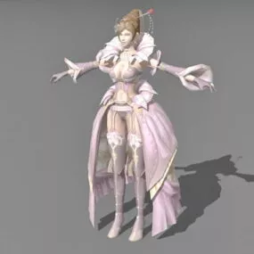Beautiful Vintage Witch 3d model